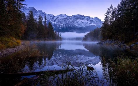 X Nature Landscape Forest Fall Morning Lake Sunrise Reflection