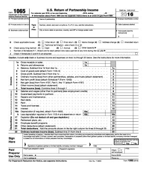 1065 forms Versions and Schedules | pdfFiller