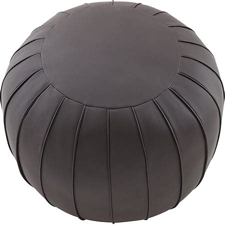 Amazon Thgonwid Unstuffed Faux Leather Pouf Cover Handmade