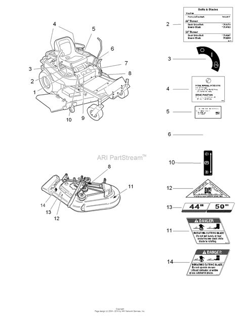 Snapper Zt20500bv 5091001 50 20 Hp Ztr Fastcut Series 0 Parts Diagram For Decals Group