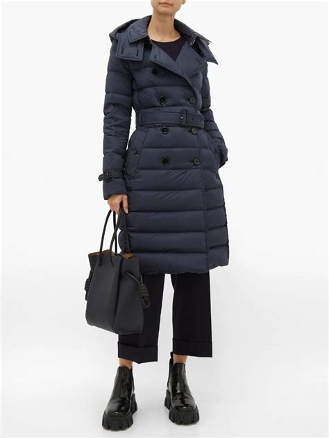 Arniston Double Breasted Quilted Shell Coat Burberry MATCHESFASHION