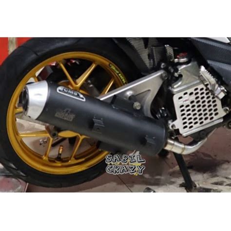 Jual Knalpot Copy CMS End Muffler Beat Fi Beat Deluxe Vario 125 Vario