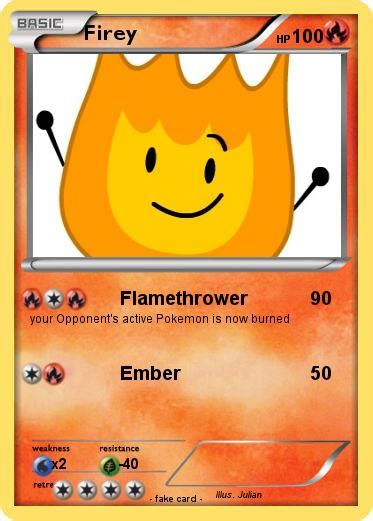 Pokémon Firey 130 130 Flamethrower My Pokemon Card