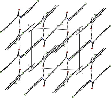 Molecular Packing Of The Title Compound With Hydrogen Bonding Shown As Download Scientific