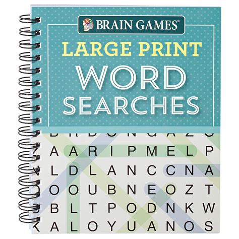 Brain Games Large Print Word Searches Brain Puzzle Games Miles Kimball