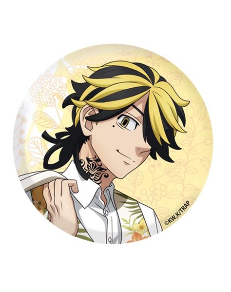 Tokyo Revengers Original Illustration Pinback Button Kazutora Hanemiya