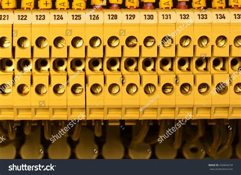 Close Wiring Connectors Terminal Blocks Multi Stock Photo Edit Now