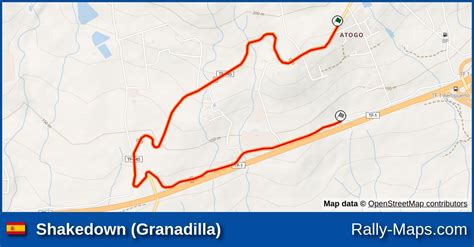 Shakedown Granadilla Stage Map Rallye Villa De Adeje 2023 CERA