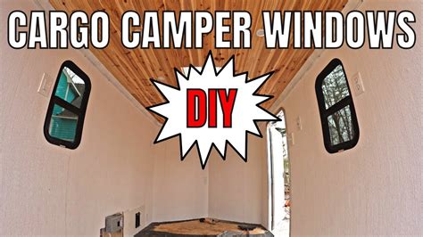 How To Install An Rv Window In A Cargo Camper Ep Youtube