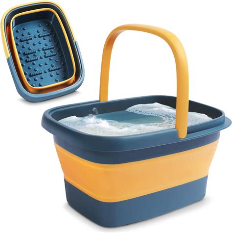 Collapsible Foot Bath Advanced Foot Soaking Tub With Portable Design And Handle