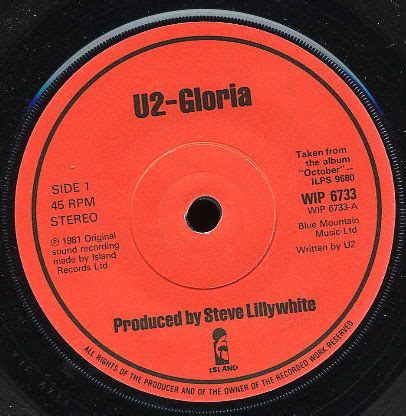 U2 - Gloria (Vinyl, 7", 45 RPM, Single) | Discogs