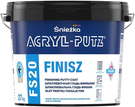 Zaprawa Śnieżka ACRYL PUTz FINISH wykończeniowa masa szpachlowa 27Kg