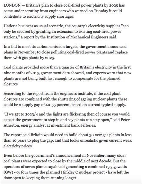 Britain’s Coal Plant Closure Plan Could Risk Power Supplies-Report ...