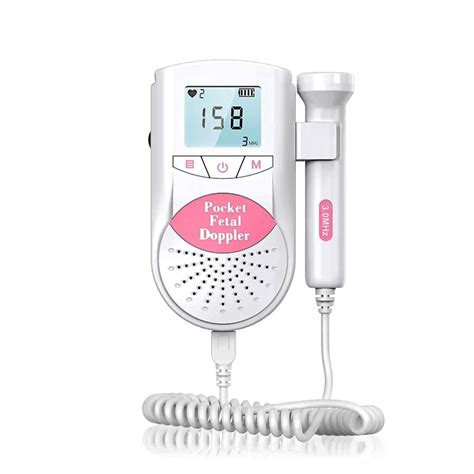 CONTEC10B New Pocket Fetal Doppler 2Mhz Handheld Pregnant Heart Rate M