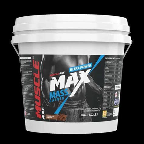 Kg Chocolate Flavor The High Calorie Gainer Muscle Axe Max Mass Gainer