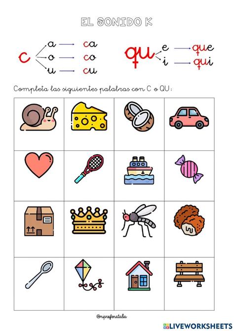 The Spanish Language Worksheet With Pictures And Words