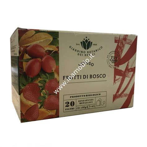 Frutti Di Bosco Infuso Bio 20 Filtri Giardino Botanico Dei Berici