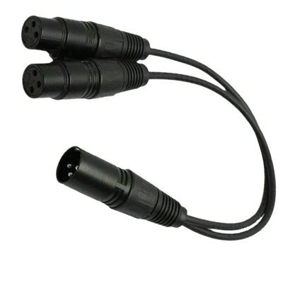 Sanoxy Xlr Male Plug To Dual 2 Female Jack Y Splitter Mic Dj Cable