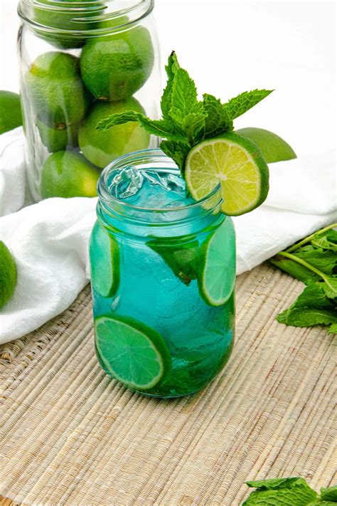 Blue Mojito Mason Jar Recipe