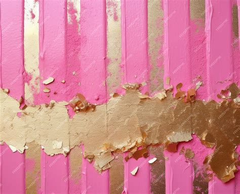 Premium AI Image | Pink and glitter gold background