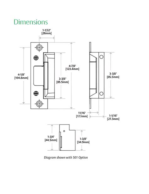 Hes 5000 Grade 1 Low Profile Electric Strike For Cylindrical Locksets