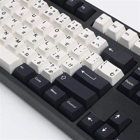 Keycaps 138 Keys Black White Keycap Cherry Profile Dye Sub PBT