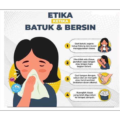 jual stiker etika ketika batuk  bersin shopee indonesia