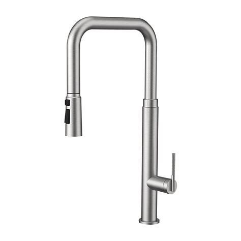 Cm Brushed Nickel Pull Out Mixer Full Stainless Steel