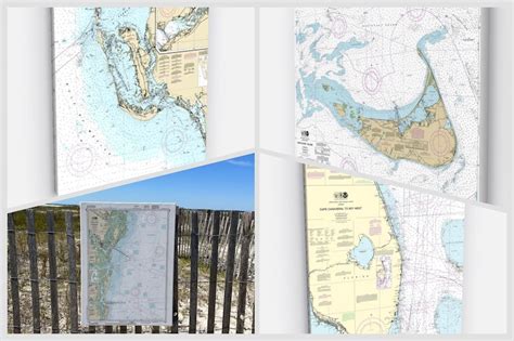 Custom Nautical Map Chart Printed On Canvas All Noaa Maps Locations