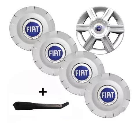 Kit Calotinhas Centrais Roda Original Fiat Stilo Aro