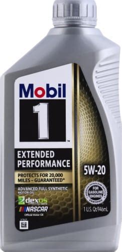 Mobil 1 5W 20 Extended Performance Synthetic Motor Oil 1 Qt Kroger