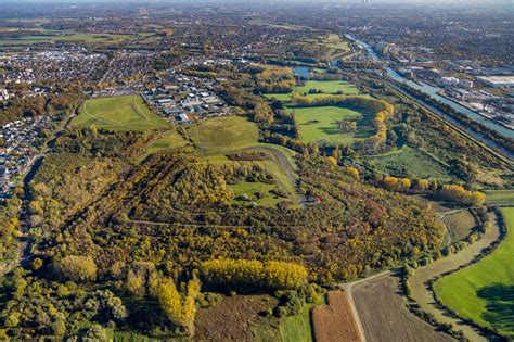 Luftbild Hamm Herbstluftbild Gelände der ehemaligen Bergbau Halde in