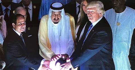 Trump Touched A Glowing Orb In Saudi Arabia And Folks Found It Just A