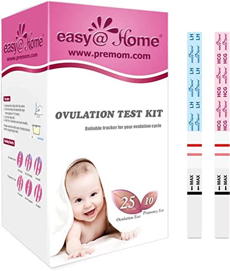 Easy Home 25 Ovulation 10 Pregnancy Test Strips Kit Accurate