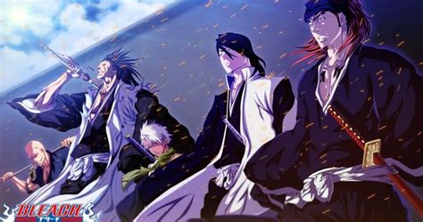 Hitsugaya Toshiro Kuchiki Byakuya Shinigami Ikkaku Madarame