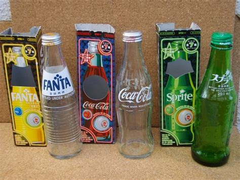 【やや傷や汚れあり】コカコーラ レトロ瓶 3本セット ボトル 250ml Cocacola Sprite Fantaの落札情報詳細