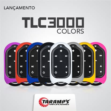 Controle Taramps Tlc Colors Lilas Azul Vermelho Preto Branco