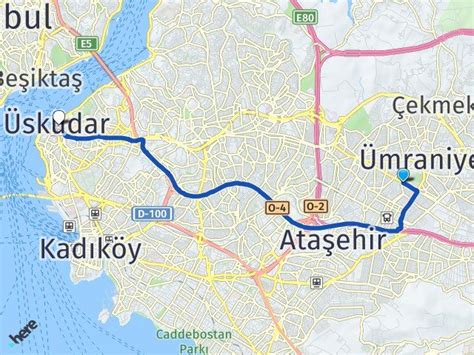 İstanbul Ümraniye Yukarı Dudullu Üsküdar İstanbul Arası Kaç Km Yol Tarifi