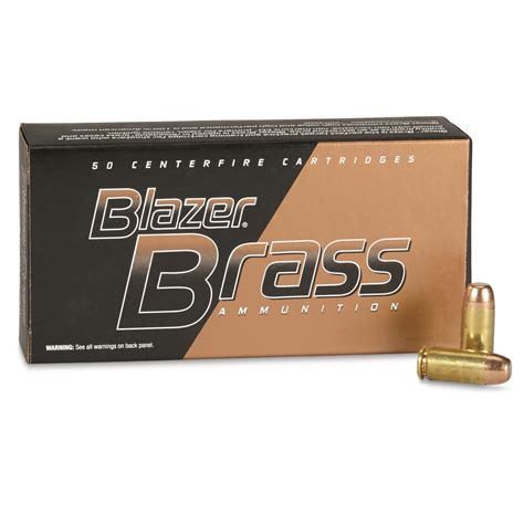 Cci Blazer Brass 40 Sandw 180 Grain Fmj Fn 50 Rounds 92643 40 Sandw Ammo At Sportsman S Guide