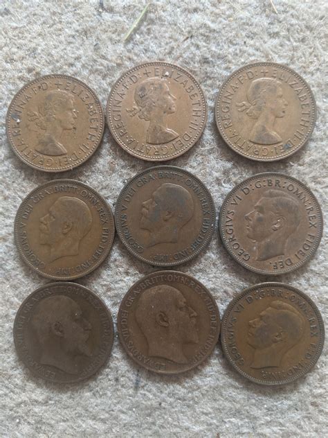 A Selection Of Vintage Pre Decimal Uk Pennys From Etsy Uk