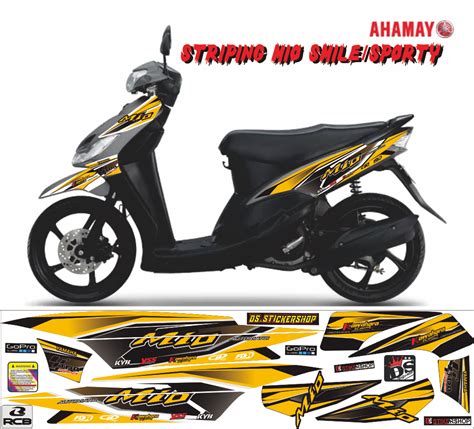 Striping Motor Mio Sporty Thailand Kuning Lazada Indonesia