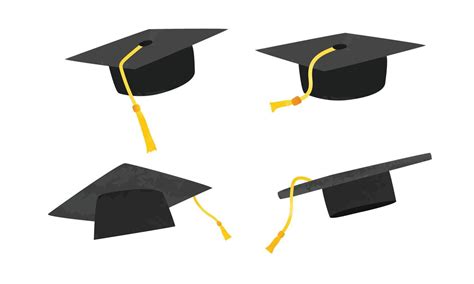 Convocation Cap Clipart Front And Back