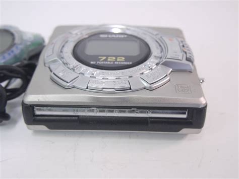 Yahooオークション 96 Sharp Mdポータブルレコーダー Md Ms722 リモ