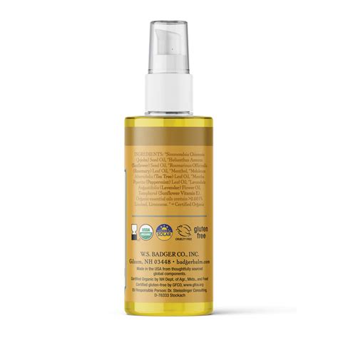 Badger Hair Oil Jojoba For Dry Scalp 591ml