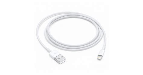 APPLE CABLE DE CARGA LIGHTNING MACHO USB A MACHO 1 METRO BLANCO