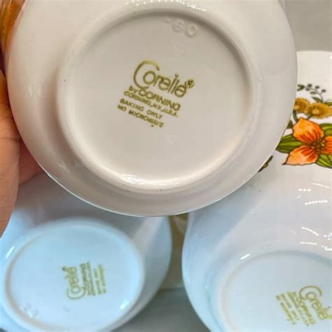 Corelle Kitchen Vtg Set Of 4 Corelle By Corning Indian Summer