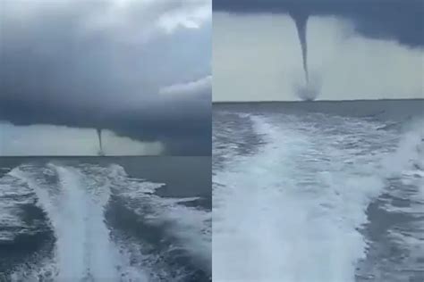 En Video Impresionantes Trombas Marinas En El Caribe Colombiano Por El Ciclón Tropical Two