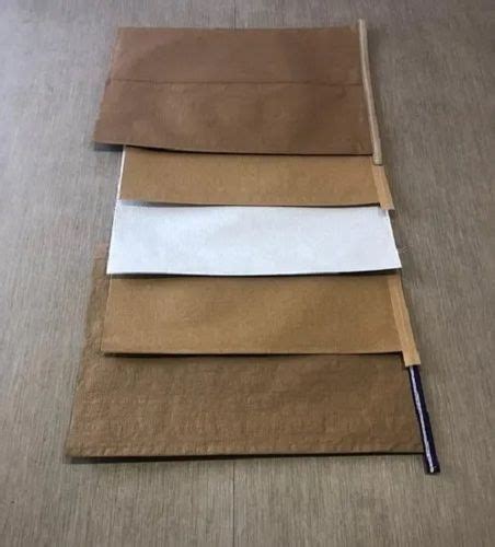 High Quality And Recyclable Gsm Kg Plain Brown Kraft Paper Bag