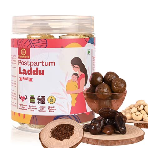 Equisential Post Pregnancy Ragi Laddu Vegan And Gluten Free Mix Of