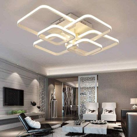 Lampadario Da Soffitto Plafoniera A Led Moderna Watt Con Quadrati